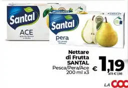 Coop Radenza Nettare di Frutta Santal offerta