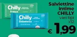 Ipercoop Radenza Salviettine intime Chilly offerta