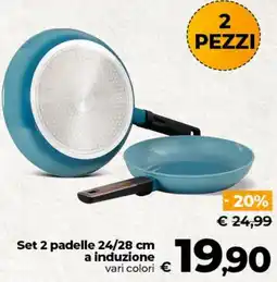 Ipercoop Radenza Set 2 padelle a induzione offerta