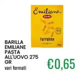 Sugros Barilla Emiliane pasta all'uovo offerta