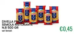 Sugros Divella pasta di semola ristorante offerta