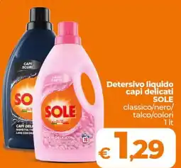 Ipercoop Radenza Detersivo liquido capi delicati SOLE offerta