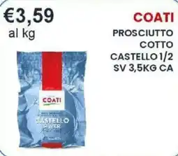 Caramico Prosciutto Cotto Castello 1/2 offerta