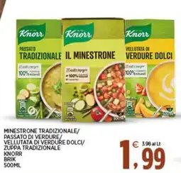 Interspar Minestrone tradizionale Knorr offerta