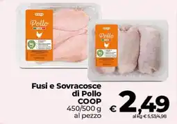 Ipercoop Radenza Fusi e Sovracosce di Pollo COOP offerta