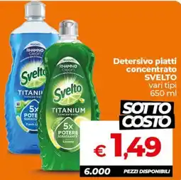 Ipercoop Radenza Detersivo piatti concentrato Svelto offerta