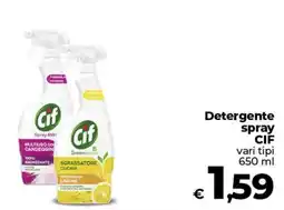 Ipercoop Radenza Detergente spray CIF offerta