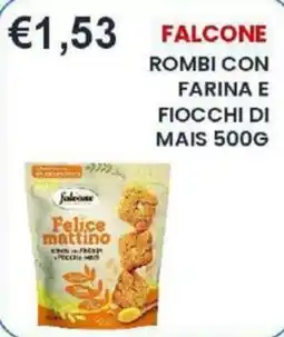 Caramico Falcone rombi con farina e fiocchi di mais offerta