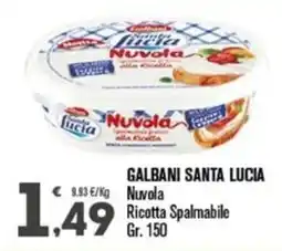 Punto é market Galbani Santa Lucia Nuvola Ricotta Spalmabile offerta