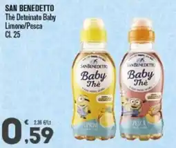 Punto é market San Benedetto Thè Deteinato Baby Limone offerta