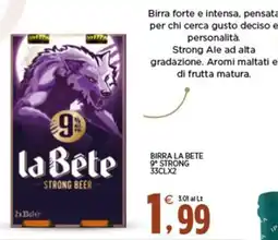 Interspar Birra La Bete offerta