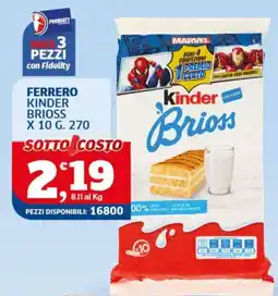 Sigma Kinder Brioss offerta