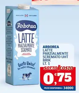 Sigma Arborea latte parzialmente scremato offerta