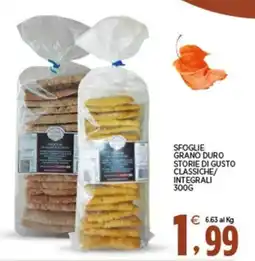 Interspar Sfoglie grano duro storie di gusto classiche/integrali offerta