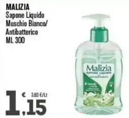 Punto é market Malizia Sapone Liquido Muschio Bianco offerta