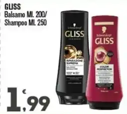 Punto é market Gliss balsamo e shampoo offerta