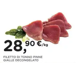 Poli Filetto di tonno pinne gialle decongelato offerta