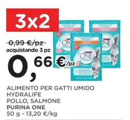 Poli Alimento per gatti umido Hydralife Pollo, Salmone Purina One offerta