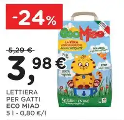 Poli Lettiera per gatti Eco Miao offerta