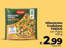 Ipercoop Radenza Minestrone Tradizione Findus con Pasta offerta