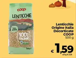 Ipercoop Radenza Lenticchie COOP offerta
