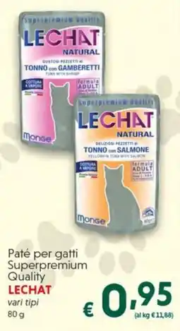 DiMeglio Paté per gatti Superpremium Quality LECHAT offerta