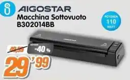Golino Service Aigostar Macchina Sottovuoto B302014BB offerta