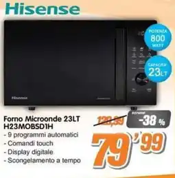 Golino Service Forno Microonde 23LT Hisense H23MOBSD1H offerta