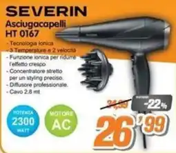 Golino Service Severin Asciugacapelli HT 0167 offerta
