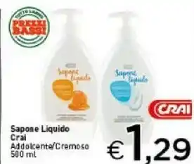 Crai Sapone liquido offerta