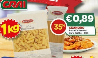 Crai Pasta di semola offerta