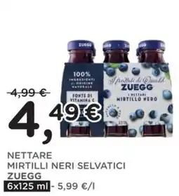 Poli Nettare mirtilli neri selvatici Zuegg offerta