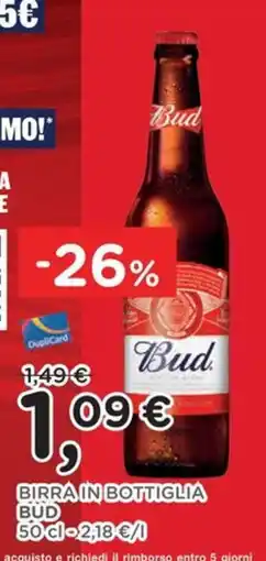 Poli Birra in bottiglia Bud offerta