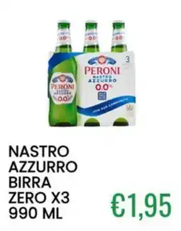 Sugros Peroni Nastro Azzurro birra zero offerta