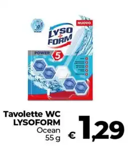 Ipercoop Radenza Tavolette WC LYSOFORM Ocean offerta