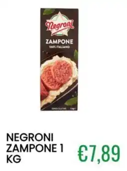 Sugros Negroni zampone offerta