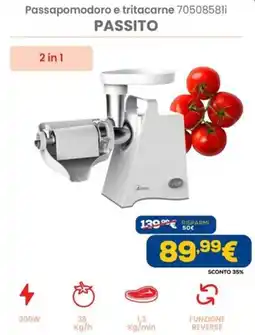 DIMOStore Passapomodoro e tritacarne PASSITO offerta
