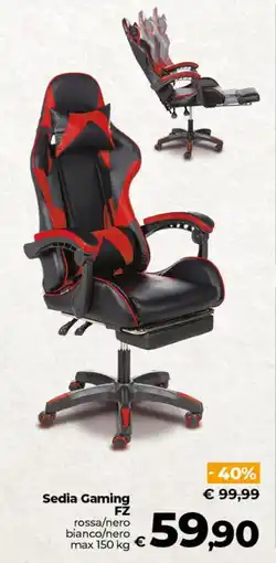 Ipercoop Radenza Sedia Gaming FZ offerta