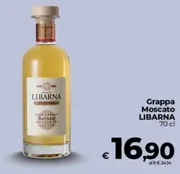 Ipercoop Radenza Grappa Moscato Libarna offerta