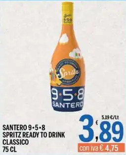 Gruppo Pascar Santero Spritz Ready to Drink Classico offerta