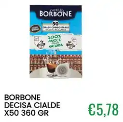 Sugros Borbone decisa cialde offerta