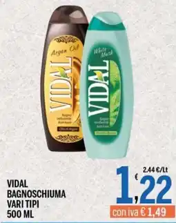 Gruppo Pascar Vidal bagnoschiuma vari tipi offerta