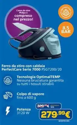 DIMOStore Ferro da stiro con caldaia PerfectCare Serie 7000 offerta