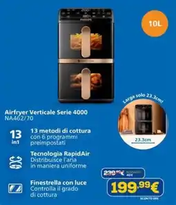 DIMOStore Airfryer Verticale Serie 4000 Philips offerta