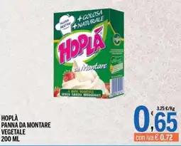 Gruppo Pascar Hoplà panna da montare vegetale offerta
