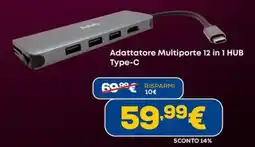 DIMOStore Adattatore Multiporte 12 in 1 HUB Type-C offerta