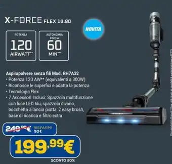 X-FORCE Aspirapolvere senza fili