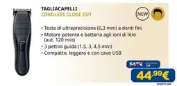 DIMOStore Tagliacapelli cordless close cut offerta
