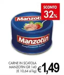 PrestoFresco Carne in scatola Manzotin offerta