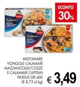 Mistomare vongole calamari mazzancolle/cozze e calamari capitani Findus
